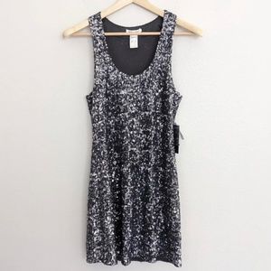 NWT Alice + Olivia Cocktail Mini Dress Sequined Size Small